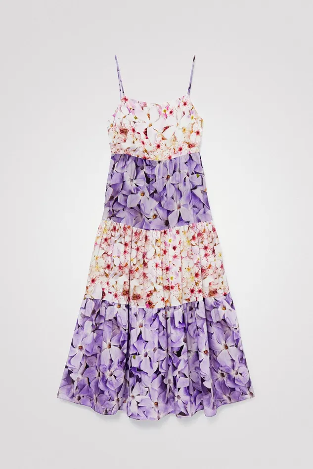 Desigual Floral Print Dress Women Dresses