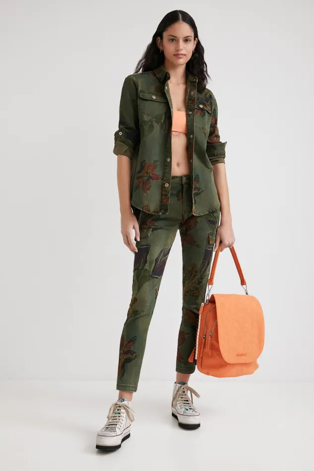 Desigual Floral Shirt Women Tops and Shirts