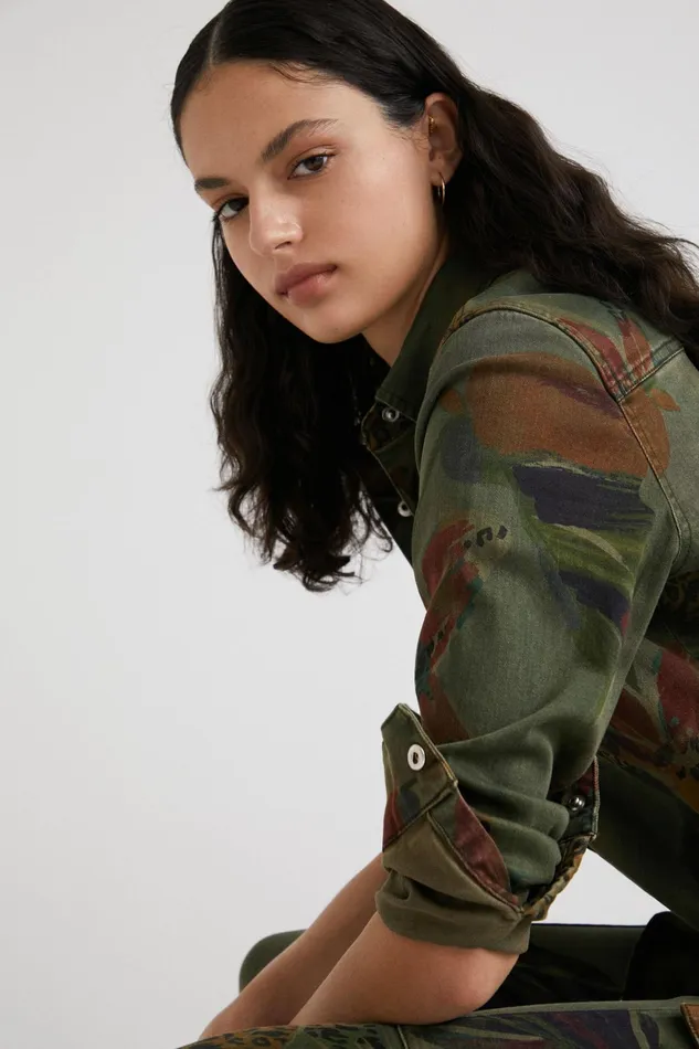 Desigual Floral Shirt Women Tops and Shirts
