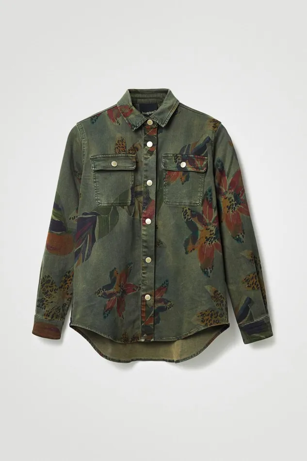 Desigual Floral Shirt Women Tops and Shirts