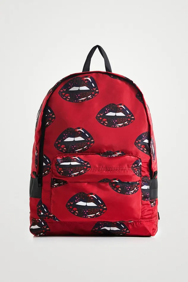 Desigual Foldable Lips Backpack Women Backpacks