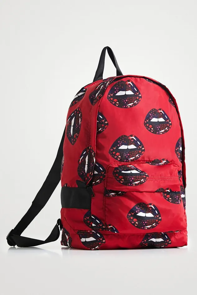 Desigual Foldable Lips Backpack Women Backpacks