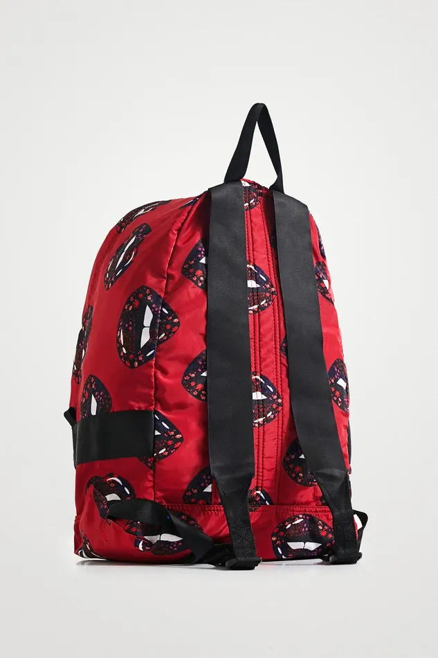 Desigual Foldable Lips Backpack Women Backpacks