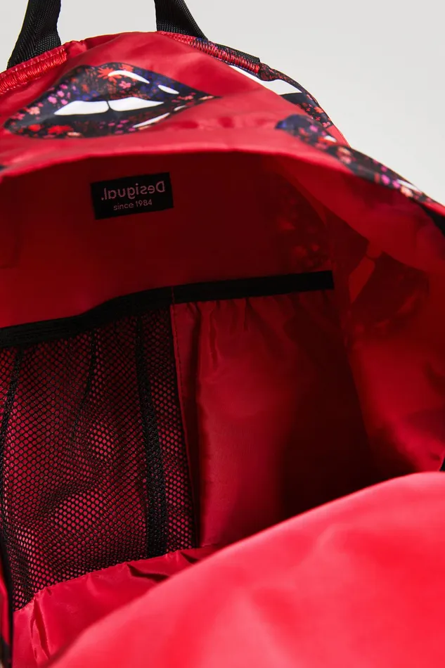 Desigual Foldable Lips Backpack Women Backpacks