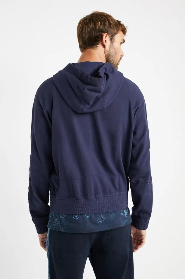 Desigual Hooded Plush Jacket Mens Sweaters and Sweatshirts