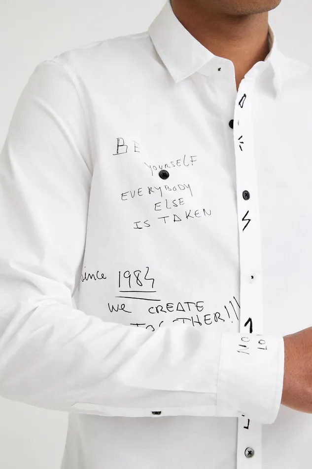 Desigual Longsleeve Symbol Shirt Mens Shirts