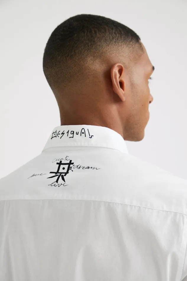 Desigual Longsleeve Symbol Shirt Mens Shirts