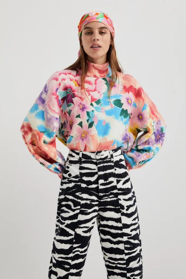 Desigual Oversized Knit Jumper Women Sweaters