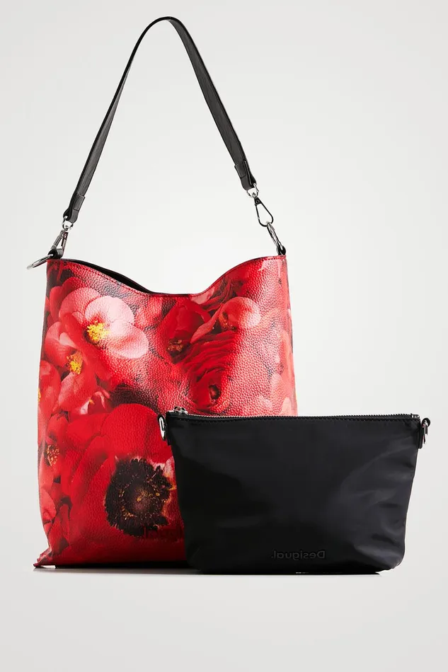Desigual Poppies Sack Bag Women Shopper and Tote Bags
