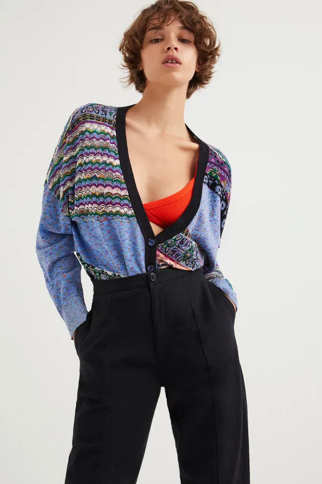 Desigual Rustic Baggy Trousers Women Pants and Leggings