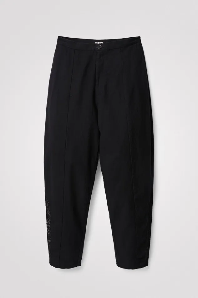 Desigual Rustic Baggy Trousers Women Pants and Leggings