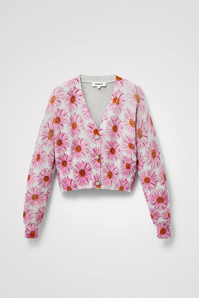 Desigual Short Daisy Cardigan Women Sweaters