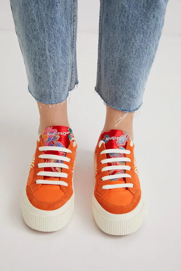Desigual Sneakers With Ethnic Band Women Sneakers
