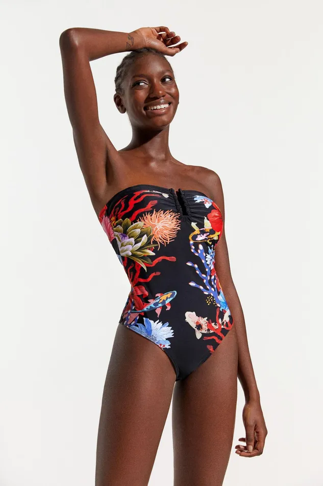 Desigual Strapless Swimsuit Women Swimwear