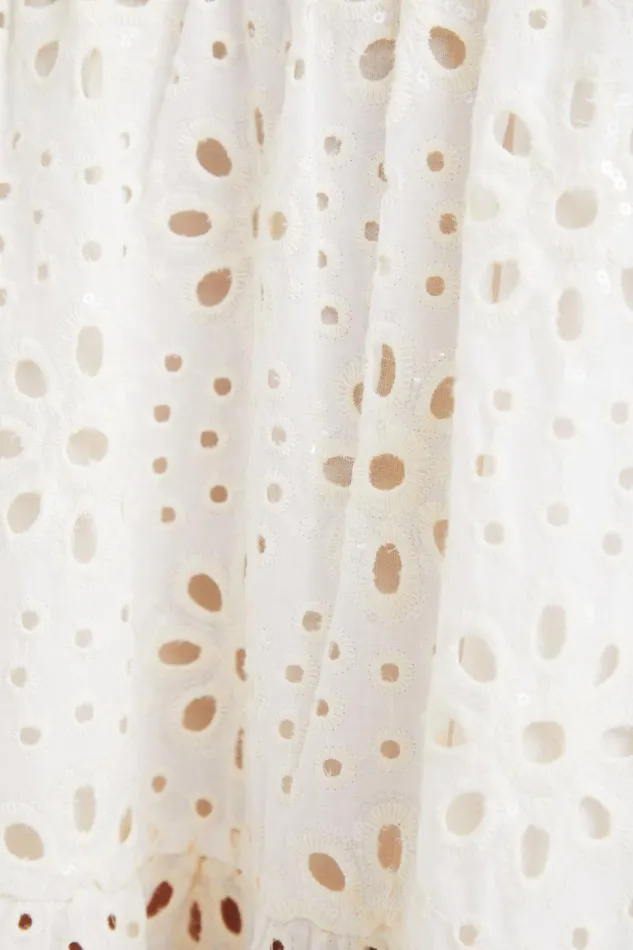 Desigual Swiss Embroidery Maxi Dress Women Dresses