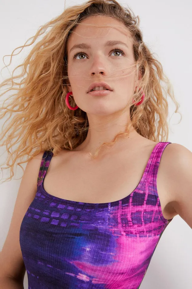 Desigual Tiedye Knit Dress Women Dresses