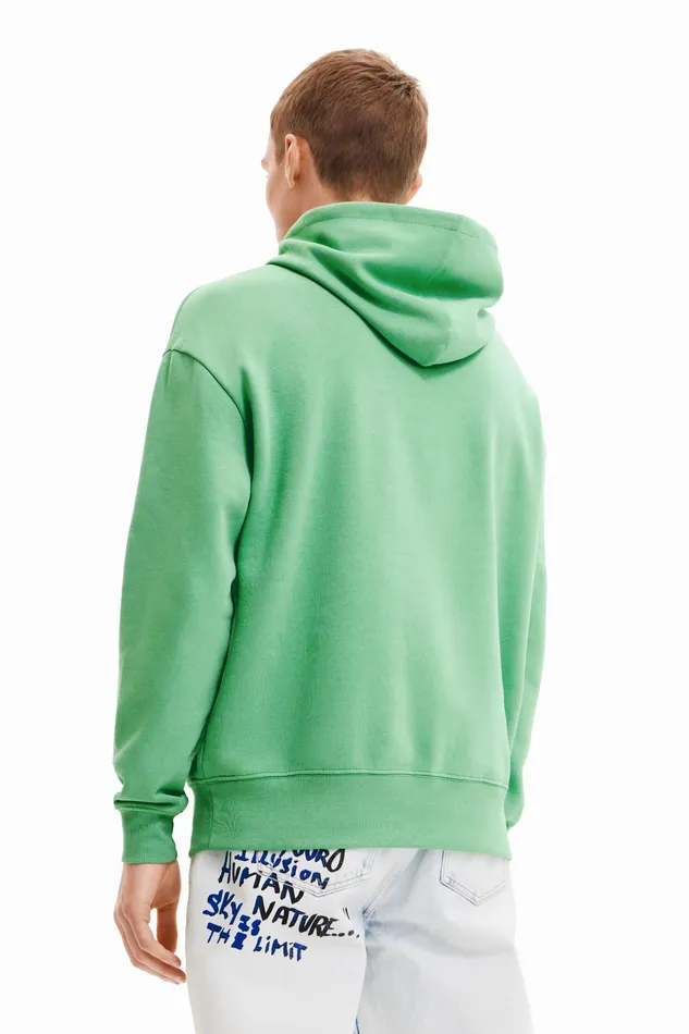 Desigual Ufo Hoodie Mens Sweaters and Sweatshirts