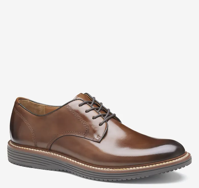 Dress Shoes Upton Plain Toe Tan Full Grain Johnston and Murphy Men