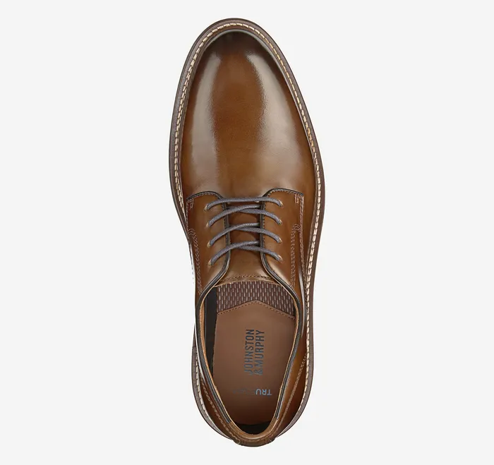Dress Shoes Upton Plain Toe Tan Full Grain Johnston and Murphy Men