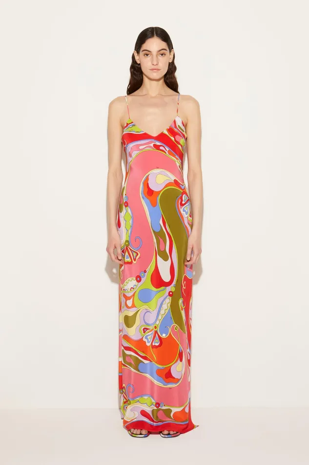 Dresses Women PUCCI OrchideePrint Silk Dress