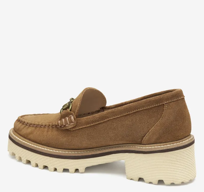Emmalynn Bit Loafer Whiskey Suede Women8217s Shoes Johnston and Murphy Women