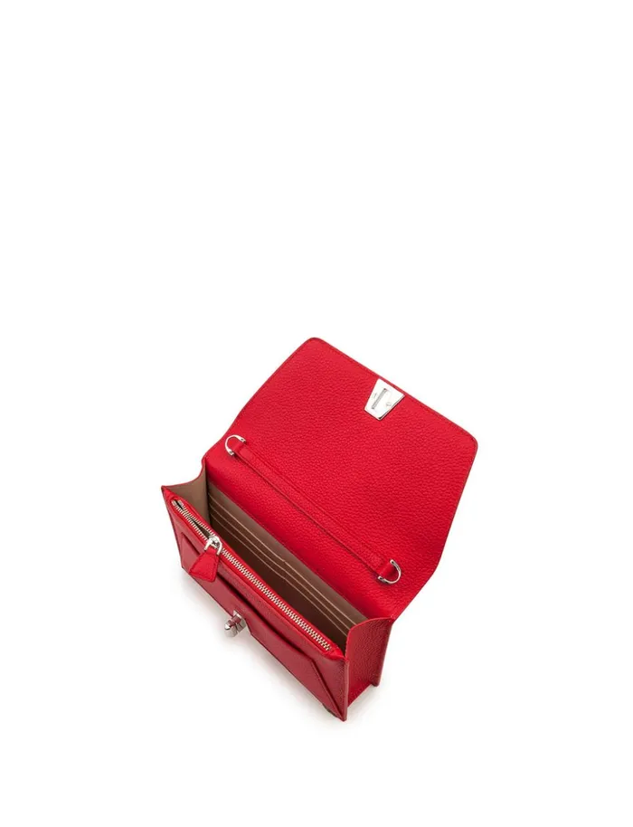 Envelope Bag In Calf Leather With Detachable Shoulder Chain Love Women Akris Shoulder Bags