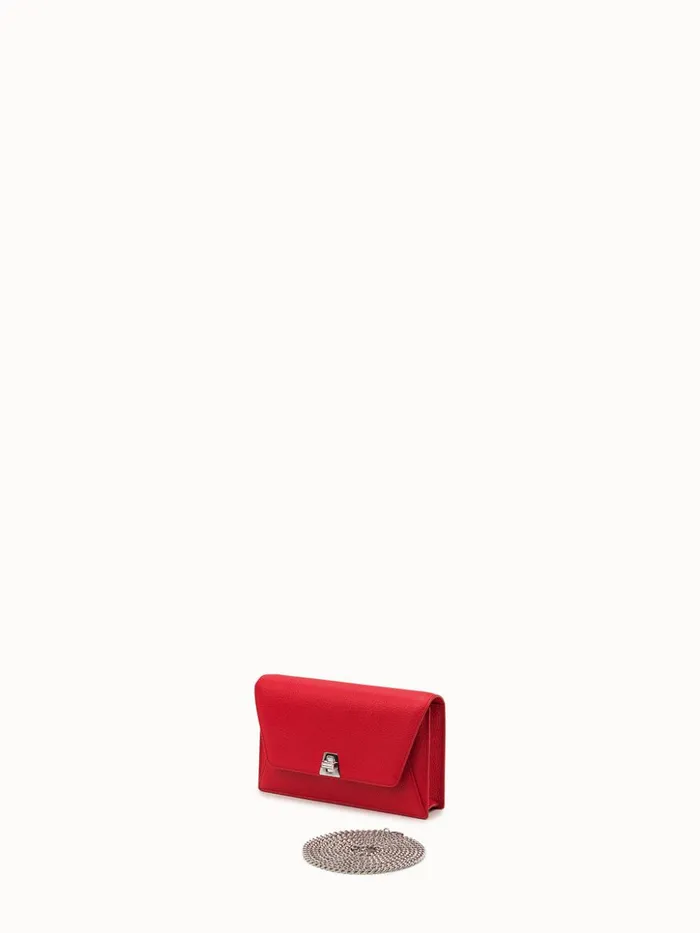 Envelope Bag In Calf Leather With Detachable Shoulder Chain Love Women Akris Shoulder Bags