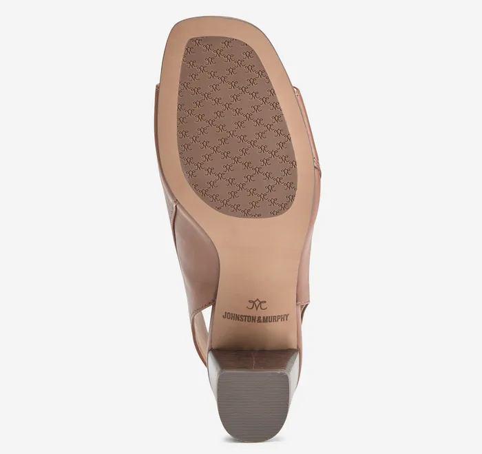 Evelyn SideZip Bootie Cognac Glove Leather Women Women8217s Shoes Johnston and Murphy
