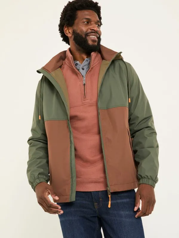 Fat Face Coats and Jackets Men Aberford Khaki Green Jacket