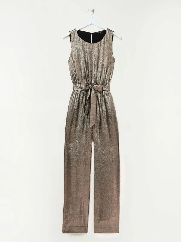 Fat Face Jumpsuits and Playsuits Women Gisele Gold Metallic Jumpsuit
