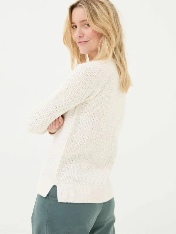Fat Face Knitwear Women Ella Ivory Textured Jumper