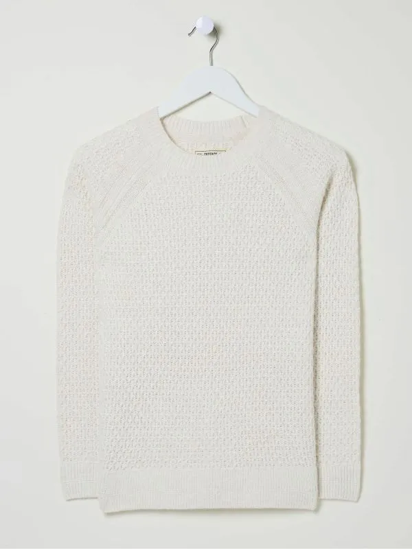 Fat Face Knitwear Women Ella Ivory Textured Jumper