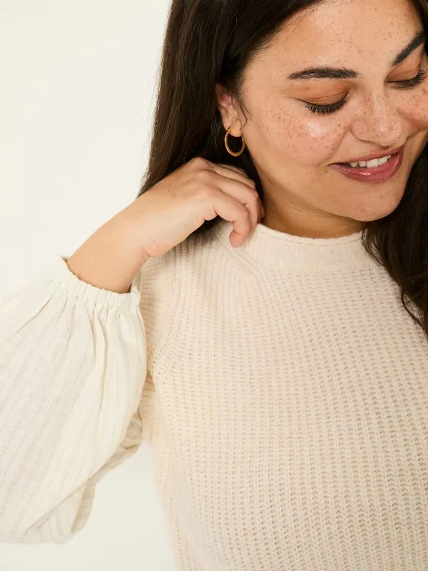 Fat Face Knitwear Women Light Natural Amara 2 In 1 Knitted Tank