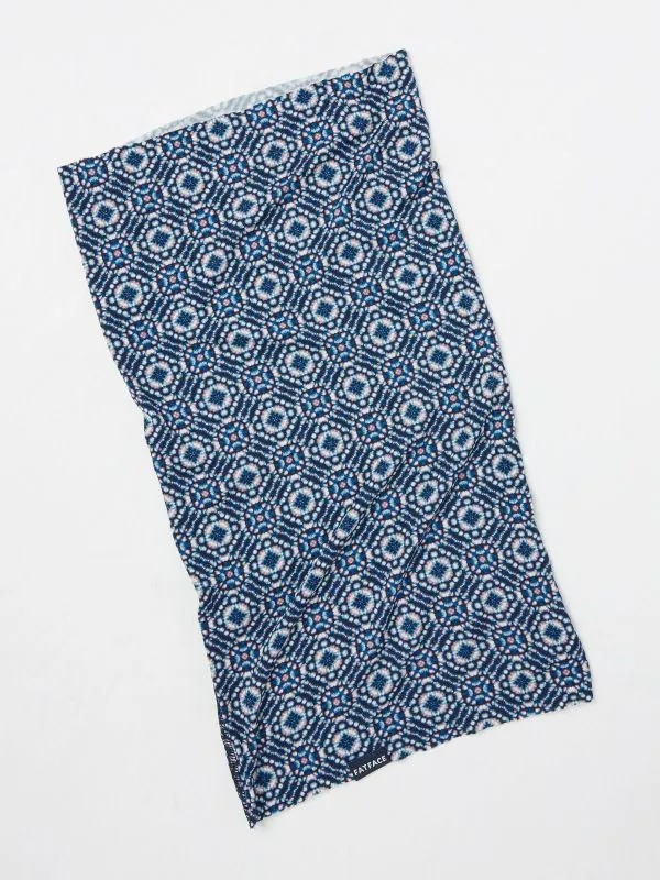 Fat Face Scarves Women Navy Geo Print Multi Use Snood