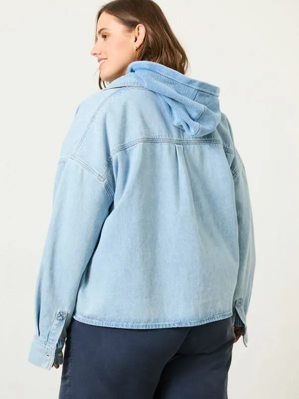 Fat Face Shirts and Blouses Women Chambray Blue Sara Chambray Shirt