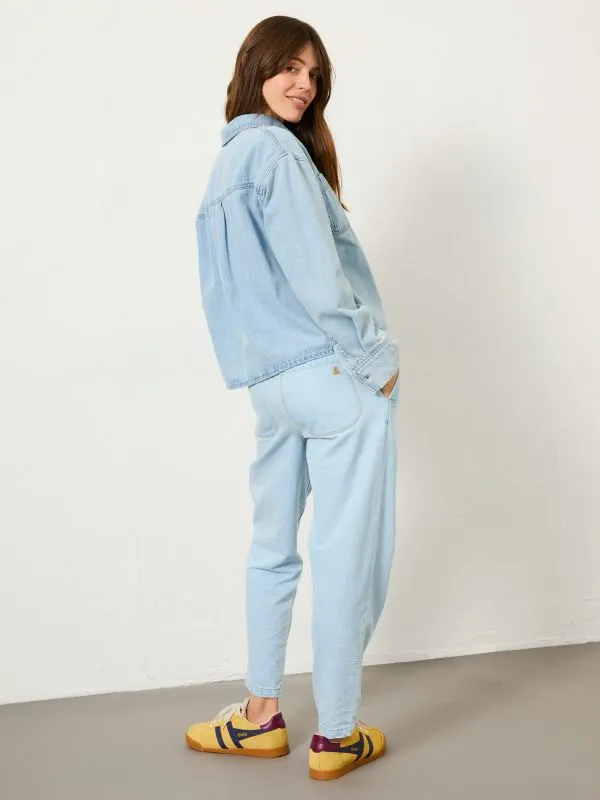 Fat Face Shirts and Blouses Women Chambray Blue Sara Chambray Shirt