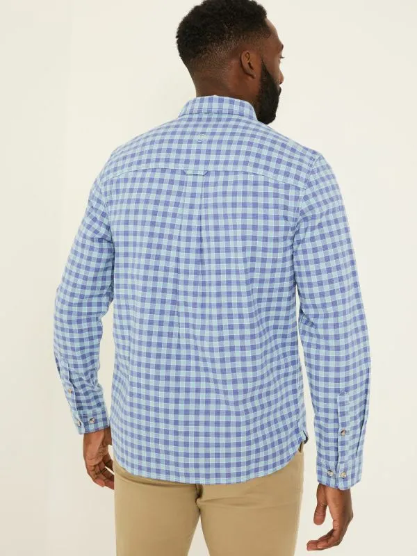 Fat Face Shirts Men Light Vintage Blue Long Sleeve Sandy Check 100 Cotton Shirt Fat Face Shirts Men Light Vintage Blue Long Sleeve Sandy Check 100 Cotton Shirt