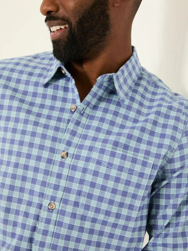 Fat Face Shirts Men Light Vintage Blue Long Sleeve Sandy Check 100 Cotton Shirt Fat Face Shirts Men Light Vintage Blue Long Sleeve Sandy Check 100 Cotton Shirt