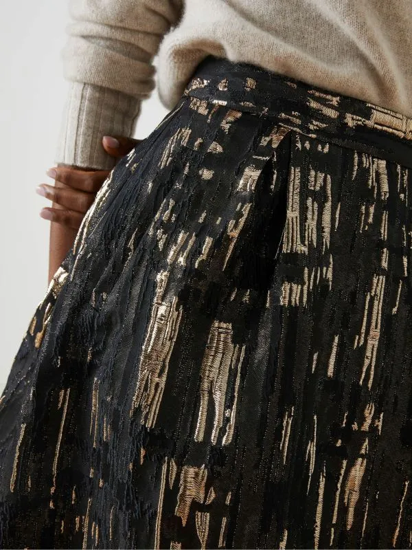 Fat Face Skirts Women Black Cleo Jacquard Skirt