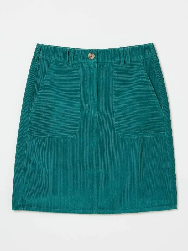 Fat Face Skirts Women Chesil Green Cord Skirt
