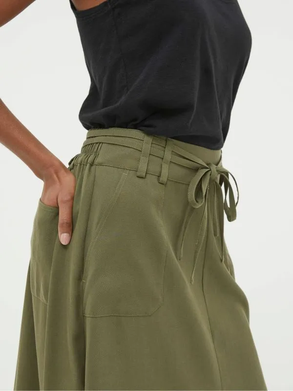 Fat Face Skirts Women Melanie Green Utility Midi Skirt