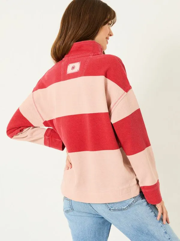 Fat Face Sweatshirts and Hoodies Women Pink Stripe Relaxed Airlie 100 Cotton Sweatshirt Fat Face Sweatshirts and Hoodies Women Pink Stripe Relaxed Airlie 100 Cotton Sweatshirt