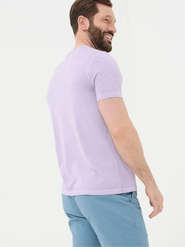 Fat Face Tall Collection Men Lulworth Purple Crew TShirt
