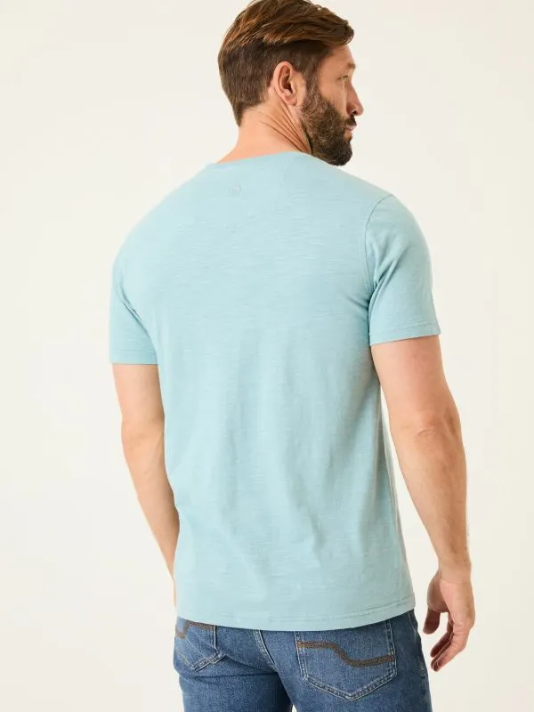 Fat Face Tops and TShirts Men Light Blue VW Camper Scene T Shirt
