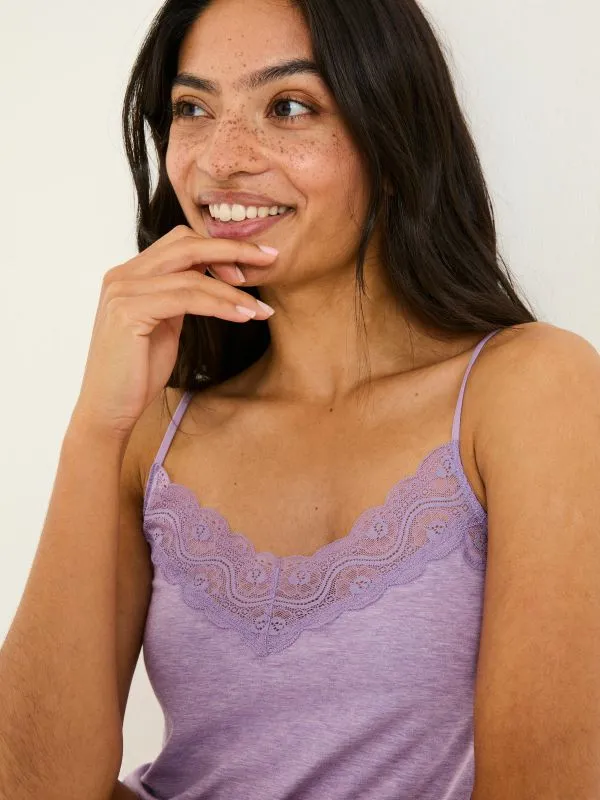 Fat Face Tops and TShirts Women Lilac Purple VNeck Vest