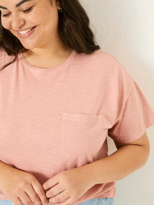 Fat Face Tops and TShirts Women Lily Nude Pink 100 Cotton TShirt
