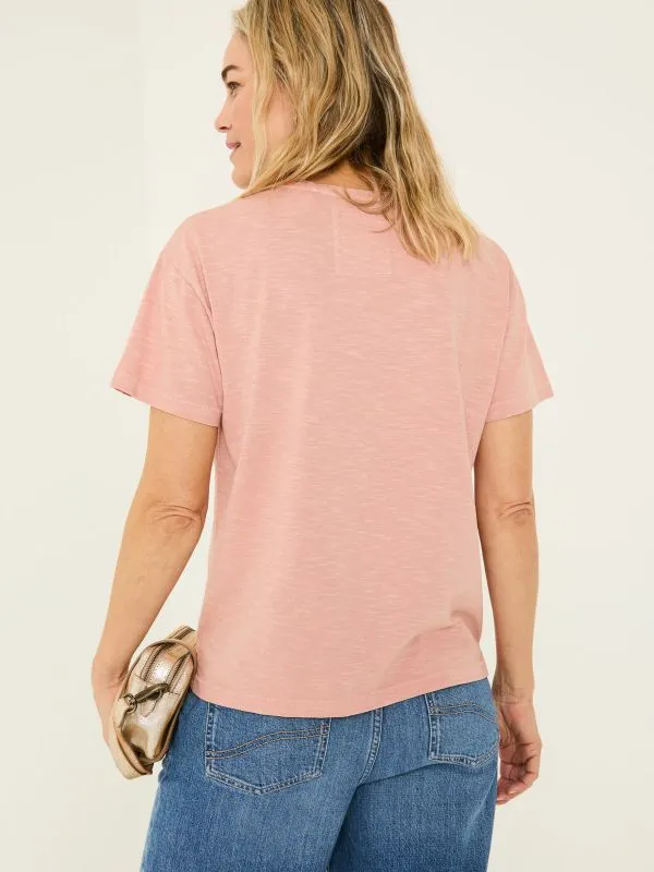 Fat Face Tops and TShirts Women Lily Nude Pink 100 Cotton TShirt