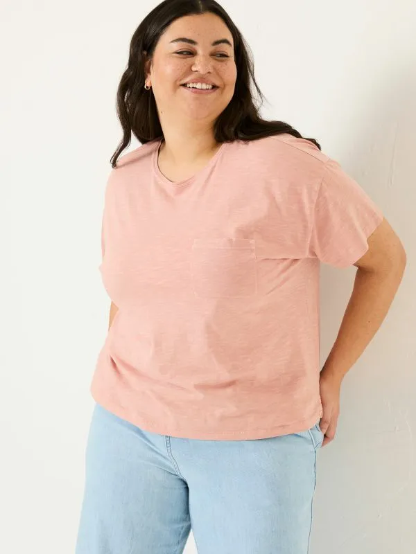 Fat Face Tops and TShirts Women Lily Nude Pink 100 Cotton TShirt