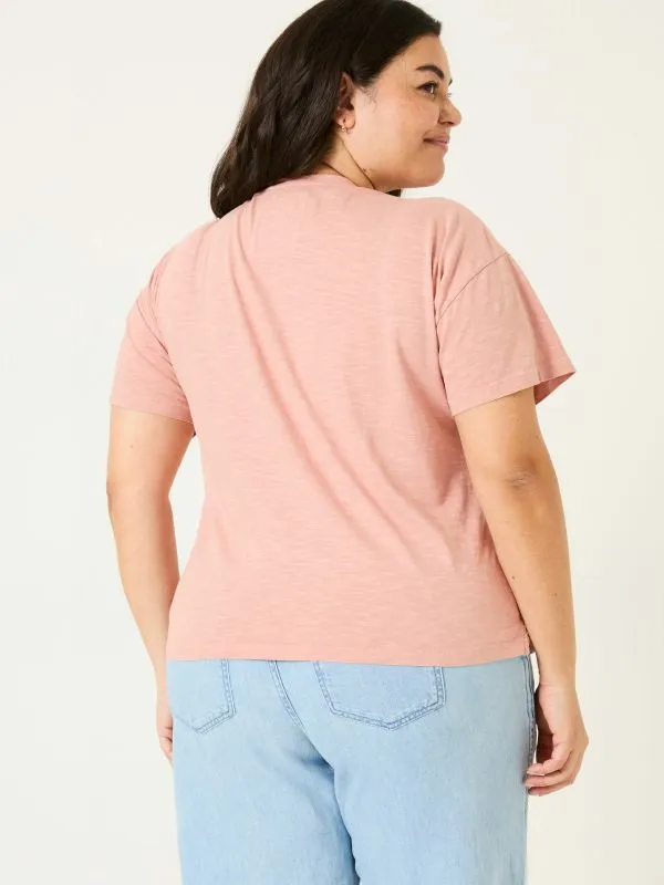 Fat Face Tops and TShirts Women Lily Nude Pink 100 Cotton TShirt