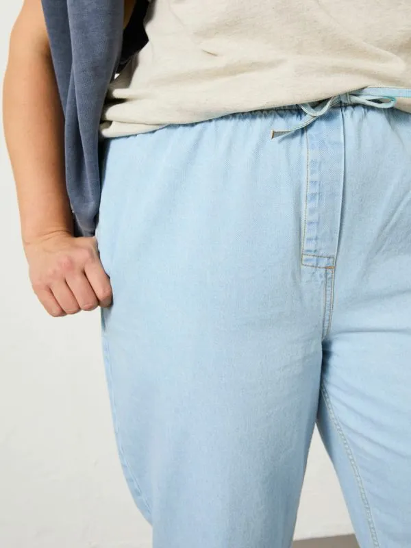 Fat Face Trousers and Leggings Women Chambray Blue Drew Trousers